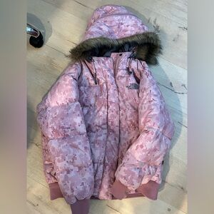 North Face Jacket with Detachable fur hood